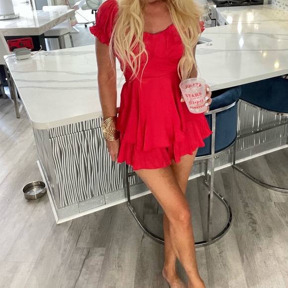 Hello Molly red romper size small new - Picture 1 of 4